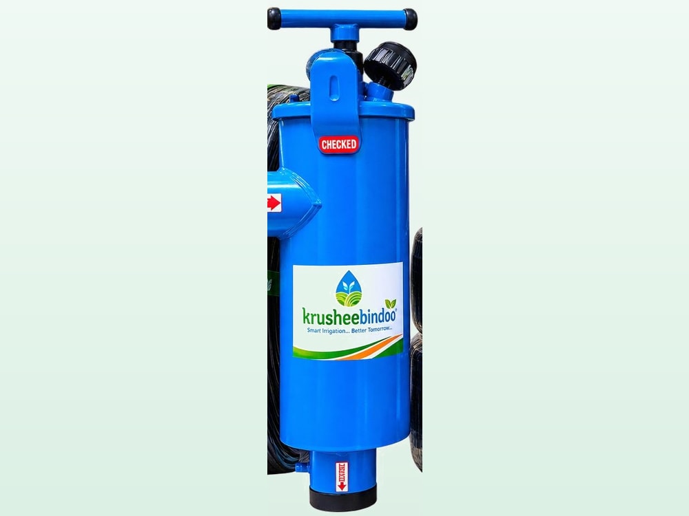 Krusheebindoo Inline Screen Filter - 2" Blue - drip irrigation product by Tejas Polymers